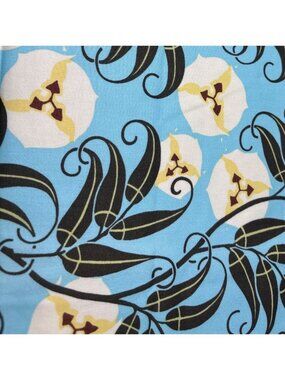 Nigella Amy Butler Upholstery Fabric Blue Botanical 23" x 54" Rowan Materials